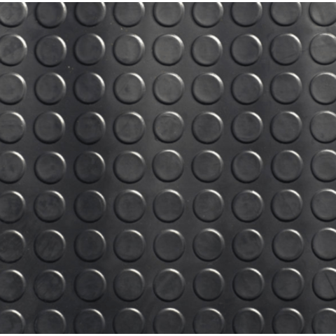 Placa De Borracha 50X50 Moeda Preto Único