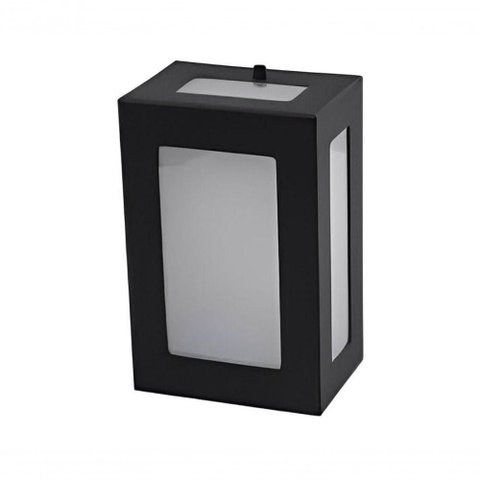 Arandela Ref.2218 com 5 Vidros para 1 Lâmpada e-27 Preto All Lux