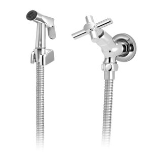 Ducha Higiênica Banheiro Metal Cromada Acionamento 1/4 Volta