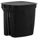 Ver imagem 4 de Lixeira com Tampa Pedal 7l Tramontina Compact Plástico Preto Cesto de Lixo para Casa