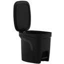 Ver imagem 2 de Lixeira com Tampa Pedal 7l Tramontina Compact Plástico Preto Cesto de Lixo para Casa