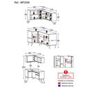Ver imagem 5 de Cozinha Compacta de Canto Veneza GB Multimóveis MP2056 com Armário e Balcão Preta