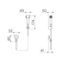Ver imagem 2 de Ducha Higiênica Docol Luxo 579CE Ônix