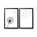 Ver imagem 1 de Quadro Decoração Casa 20x30 Dente de Leão Moldura e Vidro:preta