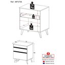 Ver imagem 3 de Balcão Cozinha para Cooktop 70 Cm 1 Porta 1 Gaveta Veneza Multimóveis Mp3706.891 Branco