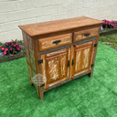 Ver imagem 2 de Balcão Buffet Madeira de Demolição 2 Portas 2 Gavetas 1,00m Sudeste Rústico