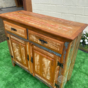 Ver imagem 4 de Balcão Buffet Madeira de Demolição 2 Portas 2 Gavetas 1,00m Sudeste Rústico