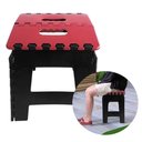 Ver imagem 4 de Banco Dobrável para Camping Multiuso até 100kg Banqueta Plástico Vermelho