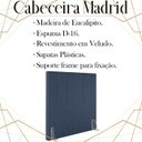 Ver imagem 3 de Cabeceira Solteiro 88 cm Madrid Veludo Azul Soon