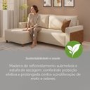 Ver mais imagens de Sofá Linving com Chaise Confort 238cm 4 Lugares Milão