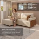 Ver imagem 4 de Sofá Linving com Chaise Confort 238cm 4 Lugares Milão