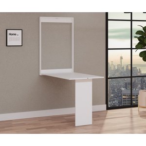 Mesa Dobrável Retrátil De Parede 100x64 Branco