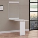 Ver imagem 7 de Mesa Dobrável Retrátil de Parede 100x64 Branco