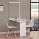 Ver imagem 1 de Mesa Dobrável Retrátil de Parede 100x64 Branco