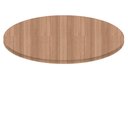 Ver imagem 1 de Tampo Redondo 70 Cm (largura) P25 Pandin Mdp 2,50 Cm (altura) Cor Noce Naturalle