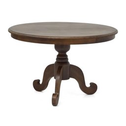 Mesa Redonda de Madeira 4 lugares 120x120cm - Troia - 1