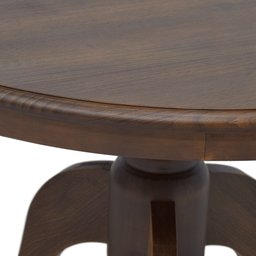 Mesa Redonda de Madeira 4 lugares 120x120cm - Troia - 5