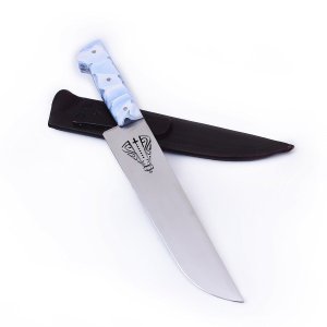 Faca Churrasco Vazada Nossa Senhora Aço Cirúrgico Persoanliza