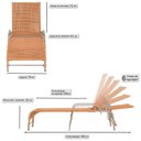 Ver imagem 3 de Espreguiçadeira Corda Náutica em Alumínio para Piscina Edícula Catar Laranja/Terracota