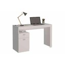 Ver imagem 6 de Mesa Escrivaninha Juvenil Melissa c/ 1 Porta e 1 Gaveta Branco - Permóbili
