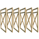 Ver imagem 1 de Seis Suporte Para Prateleira Estilo Industrial 6 Un. Dourado