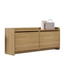 Ver imagem 1 de Sapateira Calçadeira Recamier Dália Hannover 2 Portas 130cm MDF-MDP Marrom