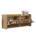 Ver imagem 6 de Sapateira Calçadeira Recamier Dália Hannover 2 Portas 130cm MDF-MDP Marrom