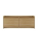 Ver imagem 3 de Sapateira Calçadeira Recamier Dália Hannover 2 Portas 130cm MDF-MDP Marrom
