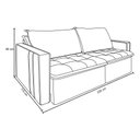 Ver imagem 6 de Sofá Retrátil Reclinável 3 Lugares 230 Cm México Veludo Off White K01 - D'Rossi