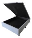 Ver imagem 6 de Base Box com Baú Casal Linho Cinza 1,38 X 1,88 Reforçada