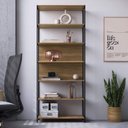 Ver imagem 3 de Conjunto de Escritório Completo com Mesa Escrivaninha e 2 Estantes Linha Concept Móvel na Caixa