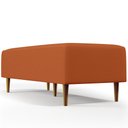 Ver mais imagens de Kit 02 Puffs Decorativos Sala de Estar Bali W01 Pés Palito 120x50cm Tecido Terracota - Lyam Decor