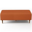 Ver imagem 6 de Kit 02 Puffs Decorativos Sala de Estar Bali W01 Pés Palito 120x50cm Tecido Terracota - Lyam Decor