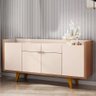 Balcão Aparador Buffet 4 Portas Melodia Off White/cinamomo - Hb Móveis - 1