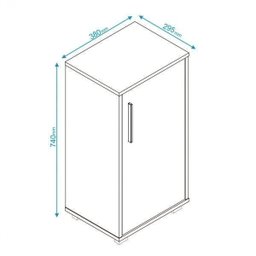 Armário Multiuso 1 Porta Brv Móveis - 4