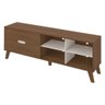 Rack TV 75" 2 Gavetas e Nichos Multimóveis CR45178 Cedro/Off White - 5
