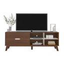 Ver imagem 2 de Rack TV 75" 2 Gavetas e Nichos Multimóveis CR45178 Cedro/Off White