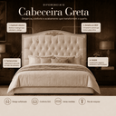 Ver imagem 4 de Cabeceira Cama Casal Queen Greta 160cm Estofada Suede Design Clássico