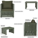 Ver imagem 2 de Mesa Centro e 1 Poltrona Madri Corda Náutica Estofado 13 Trama Original