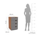 Ver imagem 3 de Gaveteiro 4 Gavetas 71cm X 40cm Porto