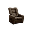Ver imagem 4 de Poltrona do Papai Reclinável Israel Suede Marrom Kaleo Decor
