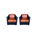 Ver imagem 1 de Kit Poltronas Tyla Decorativa Cadeira para Manicure Sala Composse Nozes Slk Decor