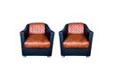 Ver imagem 1 de Kit Poltronas Tyla Decorativa Cadeira para Manicure Sala Composse Nozes Slk Decor