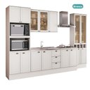Ver imagem 2 de Cozinha Completa Milla Basic 15 Portas 3 Gavetas MDF 340cm Branco