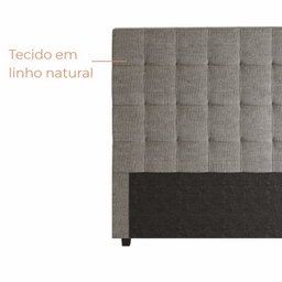 Cabeceira Para Cama Box Nala Babus Casal Estofadas em linho - 6