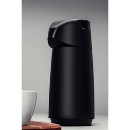 Garrafa Térmica Tramontina Exata em Plástico Preto com Ampola de Vidro 1 L - 1