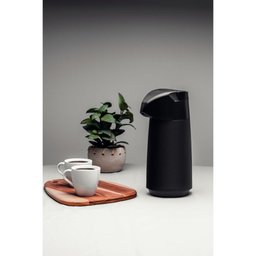 Garrafa Térmica Tramontina Exata em Plástico Preto com Ampola de Vidro 1 L - 7