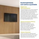 Ver imagem 7 de Painel Ripado para TV 86 Polegadas Planejado 280x250cm Aruá CabeCasa MadeiraOriginals Marrom/Jatobá