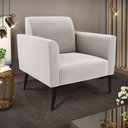 Ver imagem 2 de Poltrona Pés Villach Marisa Veludo D03 - D'Rossi Cinza
