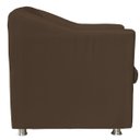 Ver imagem 2 de Poltrona Decorativa Tillak Tilla em Suede para Sala de Estar, Consultório e Recepção - Marrom Marrom